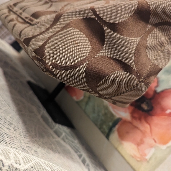 Coach Signature Stripe Tote - Picture 5 of 13